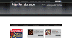 Desktop Screenshot of fetedelarenaissance.fr